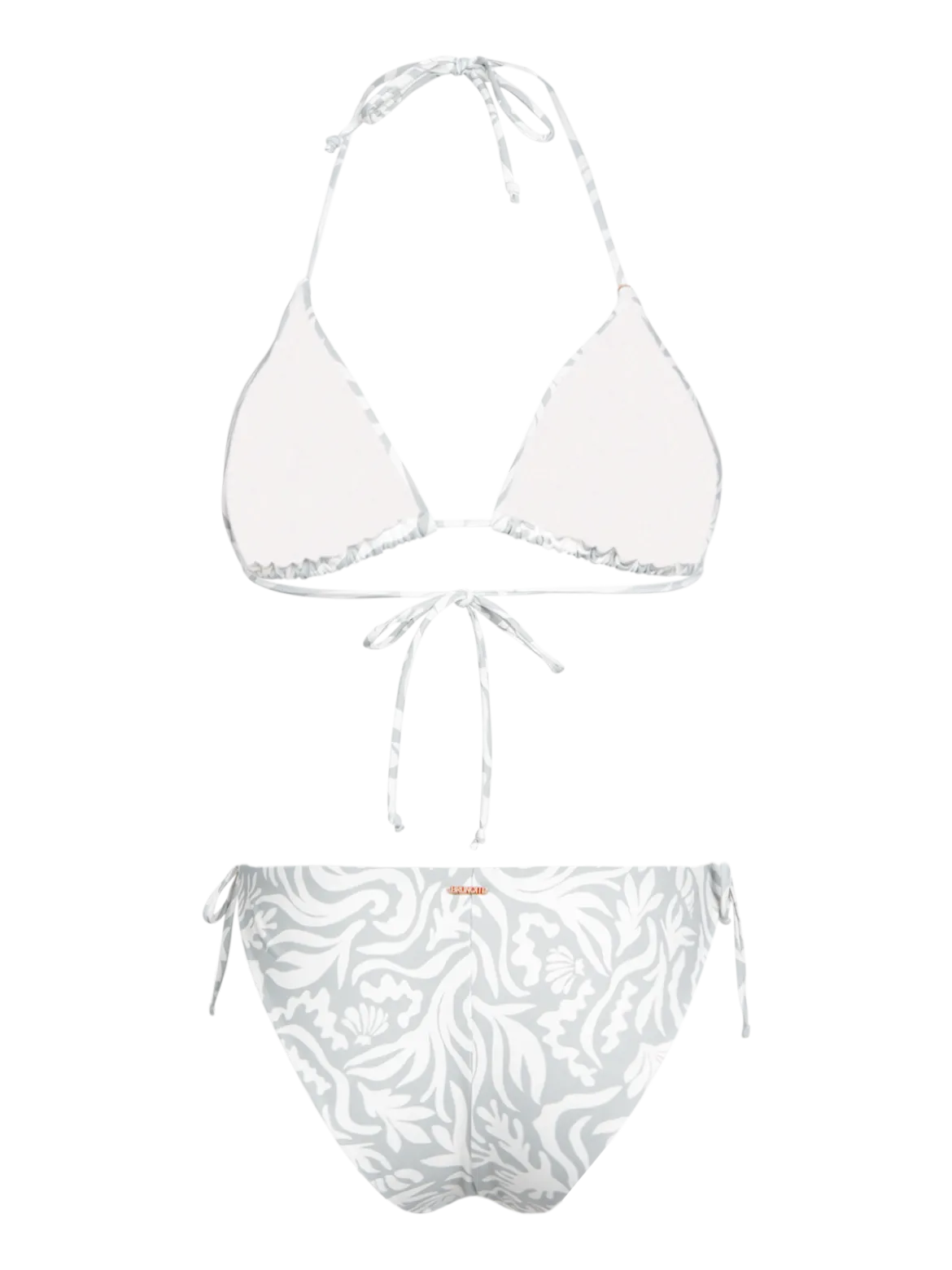 Vivienne-Print Dames Bikini | Aqua Grey