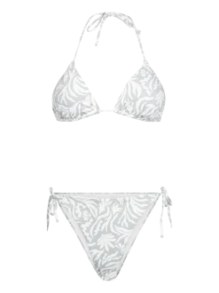 Vivienne-Print Dames Bikini | Aqua Grey