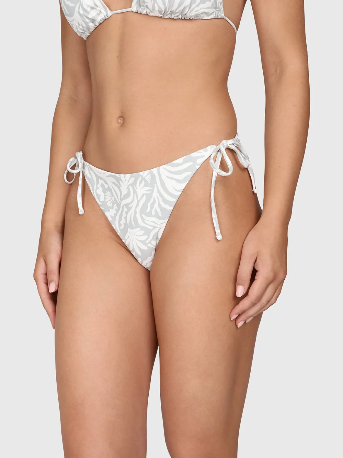 Vivienne-Print Dames Bikini | Aqua Grey