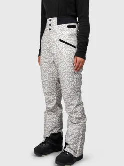 Whitewater-Print Women Snow Pants | Leopard Snow