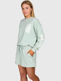 Yanouka Dames Sweater | Aqua Grey