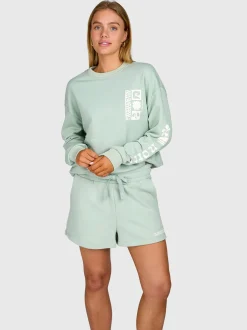 Yanouka Dames Sweater | Aqua Grey