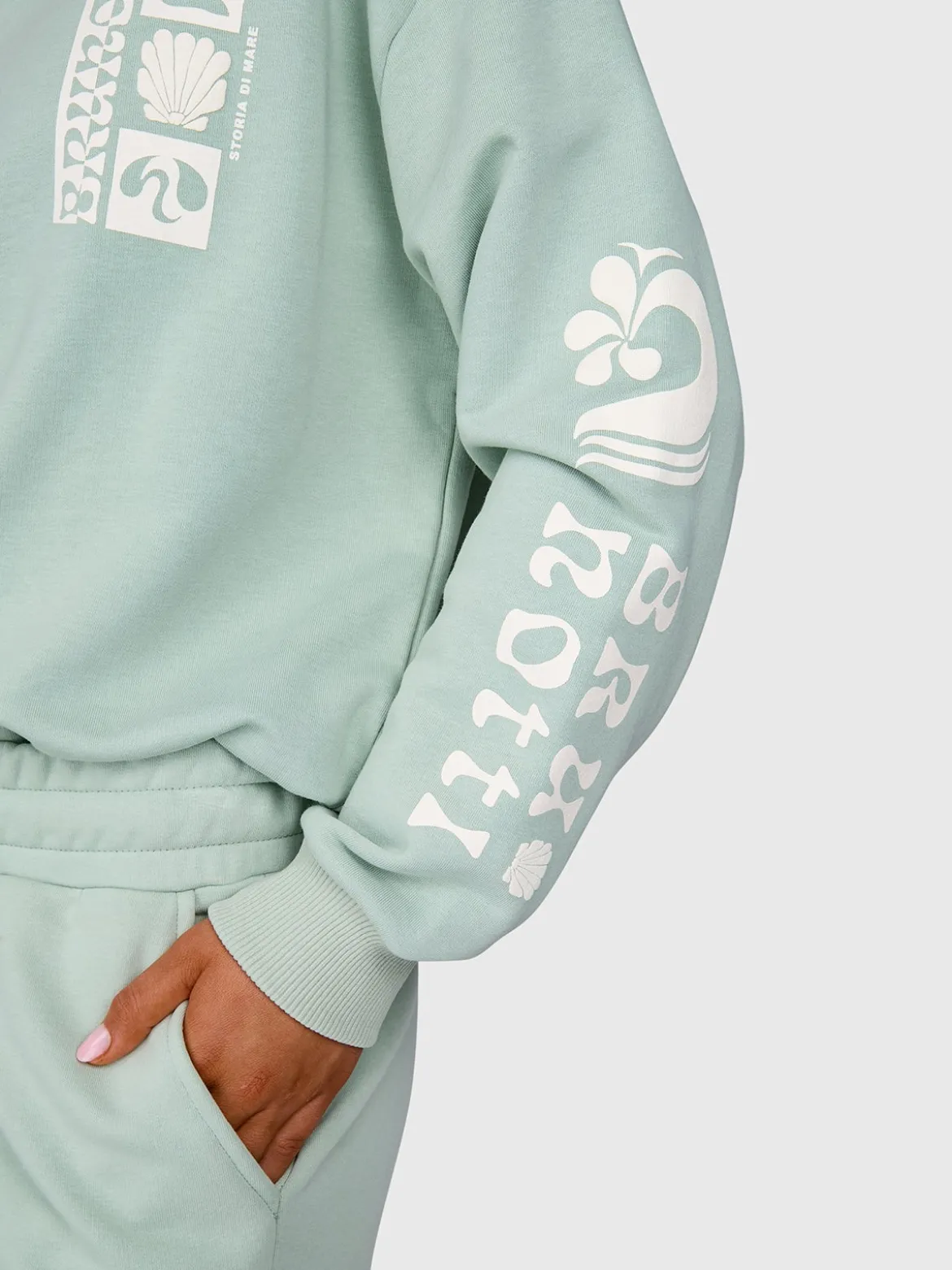 Yanouka Dames Sweater | Aqua Grey