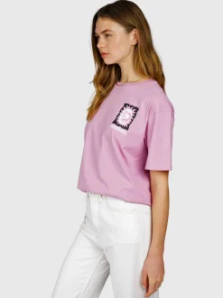 Zelday Dames T-shirt | Mauve Mist