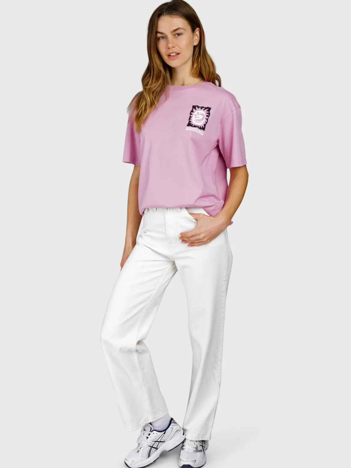 Zelday Dames T-shirt | Mauve Mist