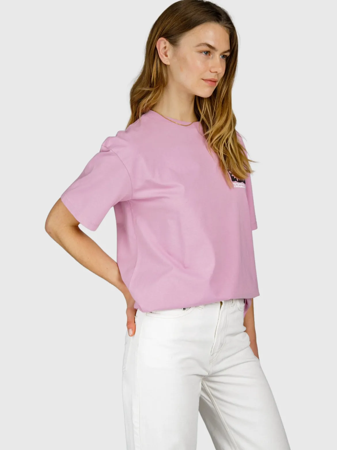 Zelday Dames T-shirt | Mauve Mist
