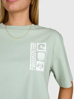 Zennanda Dames T-shirt | Aqua Grey